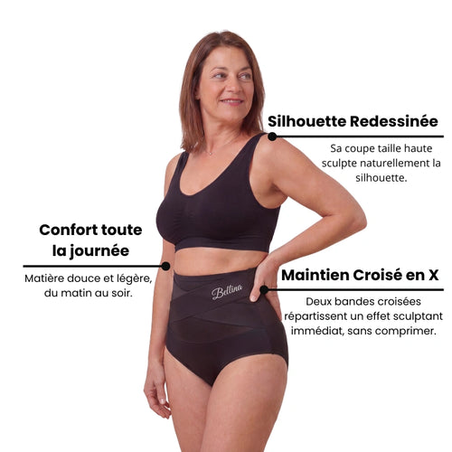 Culotte Gainante Taille Haute - Maintien du Ventre